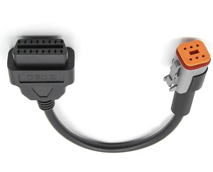 Compatible 6 Pin Connector Can-Bus Protocol Motorcycle OBD Wire Harness Diagnostic Adapter Cable