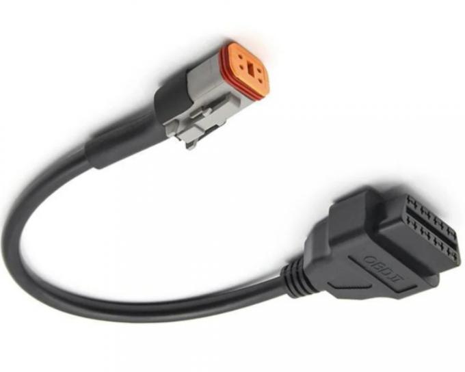 Compatible 6 Pin Connector Can-Bus Protocol Motorcycle OBD Wire Harness Diagnostic Adapter Cable