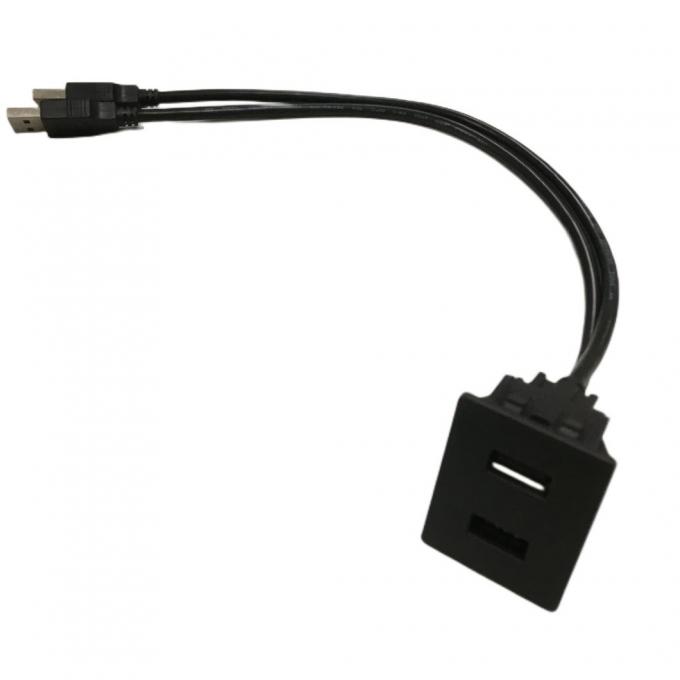 ODM кабельные проволоки две USB расширения кабеля автомобильной панели 3