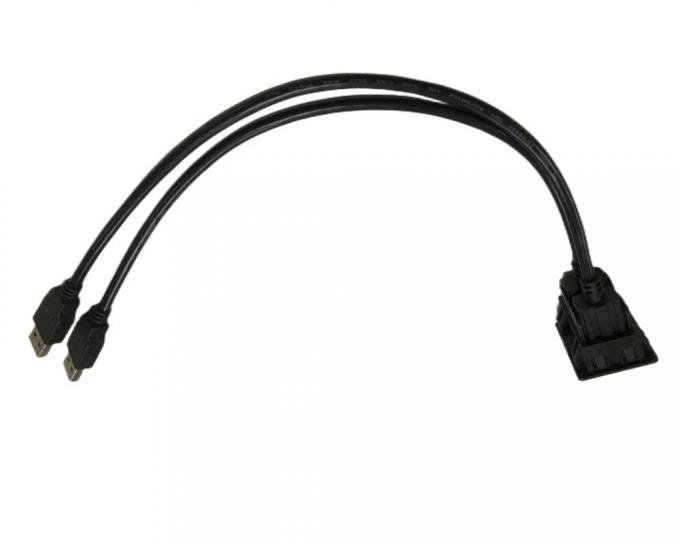 ODM кабельные проволоки две USB расширения кабеля автомобильной панели 5