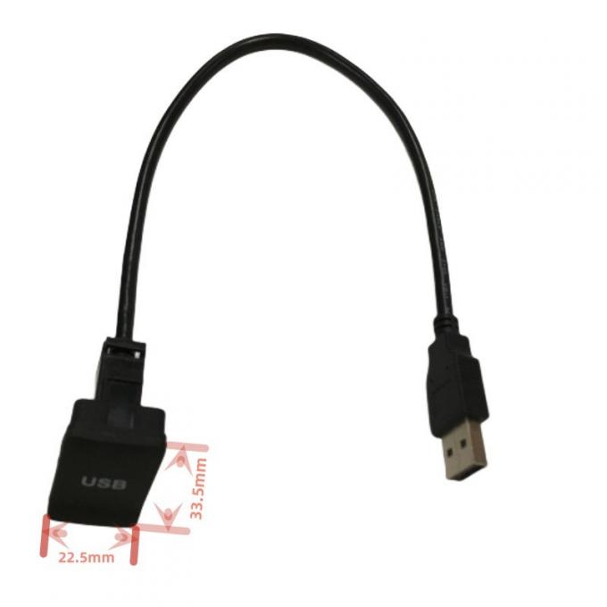 Квадратная панель кабельного провода проволока автомобиля USB кабель с антипылевой крышкой 1