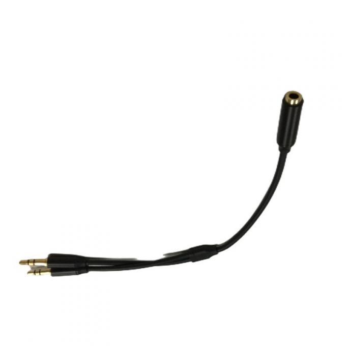 Y Splitter Cable Wire Harnesses Аудио кабельный гарнитур 3,5 мм 2 Мужской микрофонный кабель 1