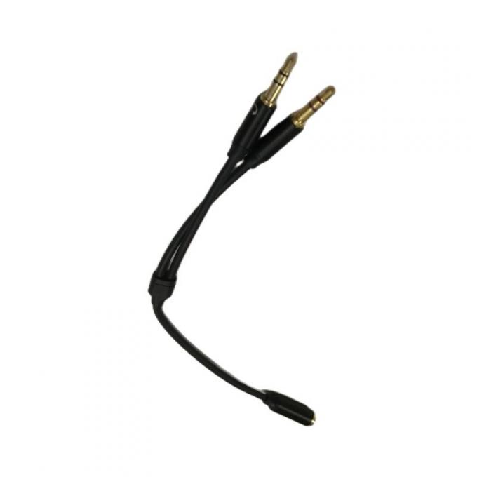 Y Splitter Cable Wire Harnesses Аудио кабельный гарнитур 3,5 мм 2 Мужской микрофонный кабель 2