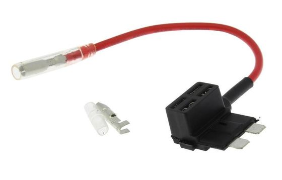 RoHS Автомобильный кабель питания Прямая проволока 300V с предохранителем