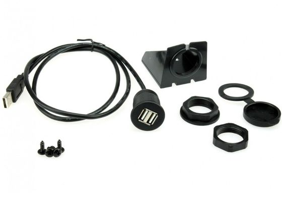 ODM кабельные проволоки две USB расширения кабеля автомобильной панели