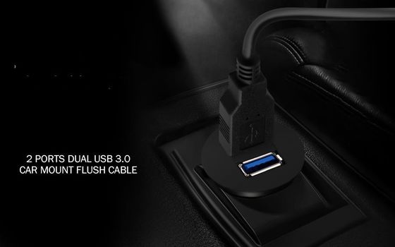 ODM кабельные проволоки две USB расширения кабеля автомобильной панели
