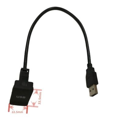 Квадратная панель кабельного провода проволока автомобиля USB кабель с антипылевой крышкой