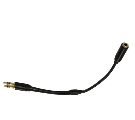 Y Splitter Cable Wire Harnesses Аудио кабельный гарнитур 3,5 мм 2 Мужской микрофонный кабель