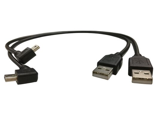 Кабельный электрический канат с 90-градусным углом Мини-USB порт