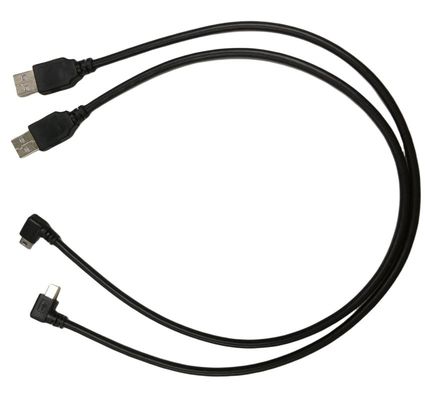 Кабельный электрический канат с 90-градусным углом Мини-USB порт