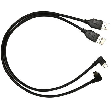 Кабельный электрический канат с 90-градусным углом Мини-USB порт