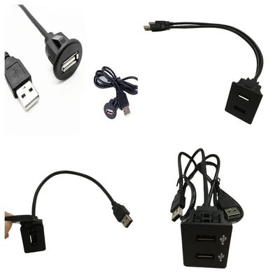 Автомобиль Dash кабельной проволоки шнурки одно Dual Car зарядное устройство USB разъем