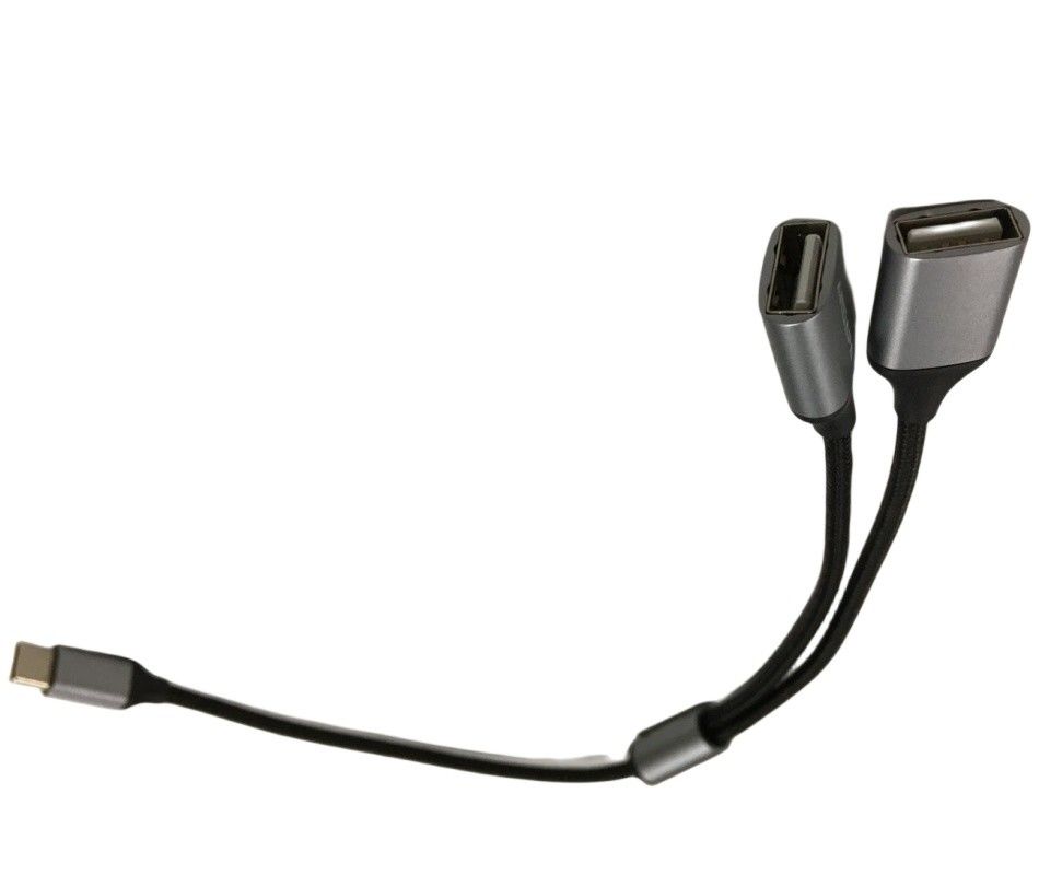 3 м кабельные проволочные решетки сборка 1 тип C до 2 USB 2 в 1 USB кабель